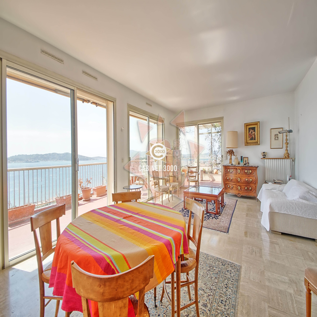 vente M1498 TOULON Le Mourillon T4 vue mer panoramique imprenable 3000